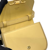 セリーヌ CELINE ミニ クロード 10I513 イエロー スムースカーフレザー レディース ショルダーバッグ