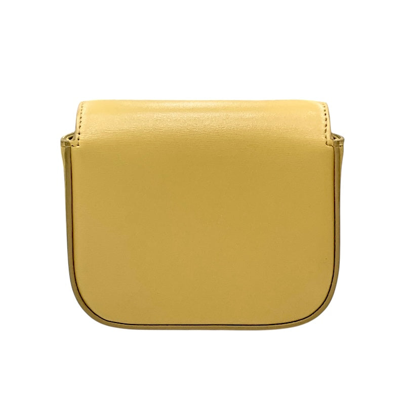セリーヌ CELINE ミニ クロード 10I513 イエロー スムースカーフレザー レディース ショルダーバッグ