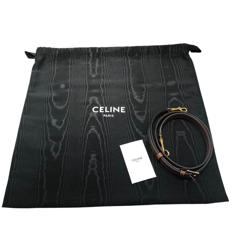 セリーヌ CELINE ラージボストン ブラウン トリオンフキャンバス/タン レディース ボストンバッグ