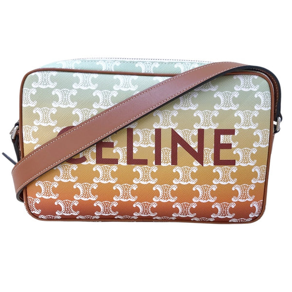セリーヌ CELINE ミディアム メッセンジャーバッグ 194502 グラデーション トリオンフキャンバス レディース ショルダーバッグ