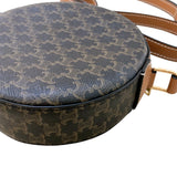 グッチ GUCCI トリオンフラウンドパース 10G342 タン/ゴールド金具 トリオンフキャンバス レディース トートバッグ