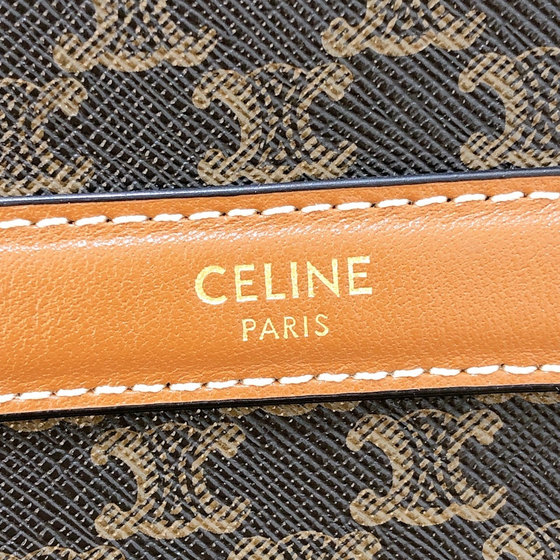 グッチ GUCCI トリオンフラウンドパース 10G342 タン/ゴールド金具 トリオンフキャンバス レディース トートバッグ