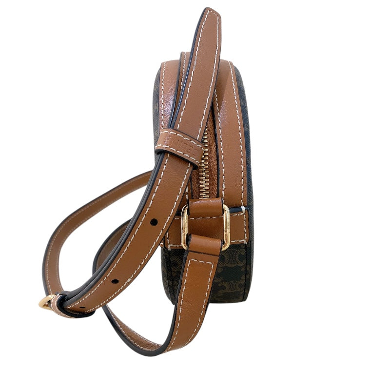 グッチ GUCCI トリオンフラウンドパース 10G342 タン/ゴールド金具 トリオンフキャンバス レディース トートバッグ