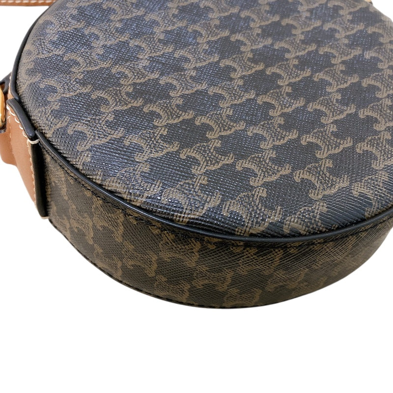 グッチ GUCCI トリオンフラウンドパース 10G342 タン/ゴールド金具 トリオンフキャンバス レディース トートバッグ