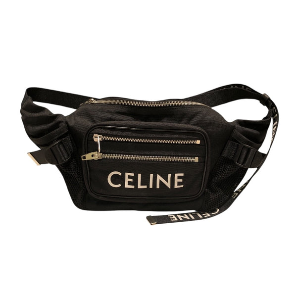 セリーヌ CELINE トレッキングベルトバッグ 198682 ブラック ナイロン ユニセックス ボディバッグ