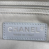 シャネル CHANEL マトラッセ ツイードフラップ ハンドバッグ A93270 22番台 ホワイト ネイビー ラムスキン ツイード レディース ハンドバッグ