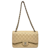 シャネル CHANEL マトラッセ30 A58600 ベージュ シルバー金具 キャビアスキン レディース ショルダーバッグ