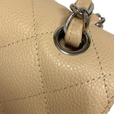 シャネル CHANEL マトラッセ30 A58600 ベージュ シルバー金具 キャビアスキン レディース ショルダーバッグ