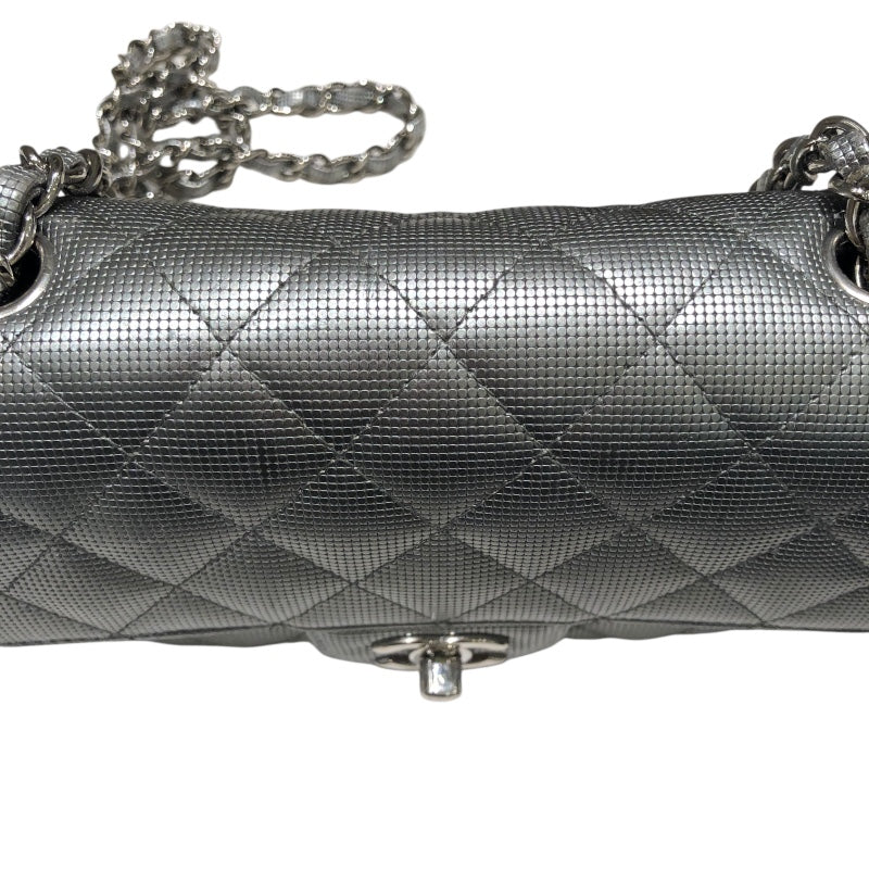 シャネル CHANEL ミニマトラッセ20 A69900 シルバー　シルバー金具 レザー レディース ショルダーバッグ