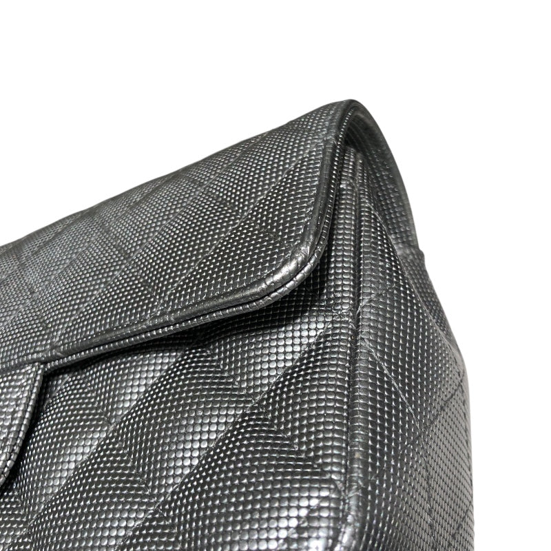 シャネル CHANEL ミニマトラッセ20 A69900 シルバー　シルバー金具 レザー レディース ショルダーバッグ
