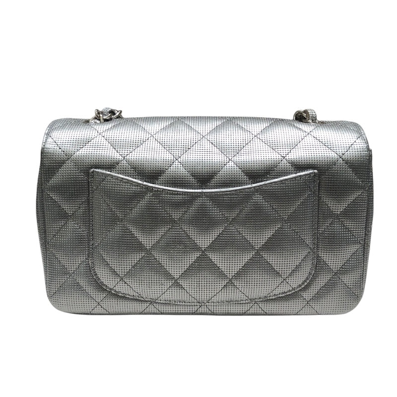 シャネル CHANEL ミニマトラッセ20 A69900 シルバー　シルバー金具 レザー レディース ショルダーバッグ