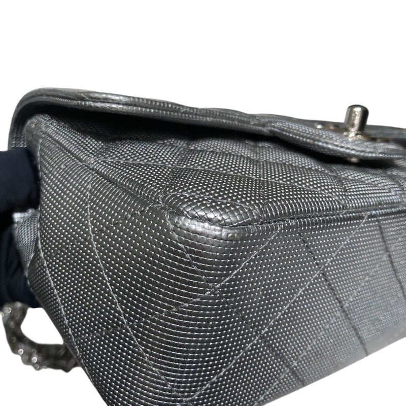 シャネル CHANEL ミニマトラッセ20 A69900 シルバー　シルバー金具 レザー レディース ショルダーバッグ