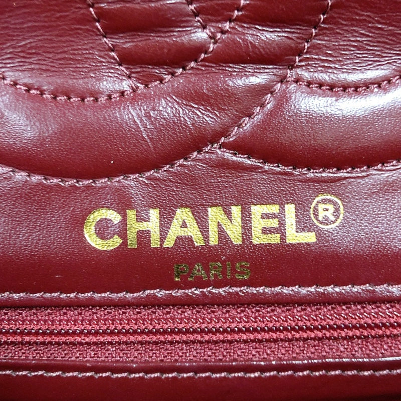 シャネル CHANEL パリ限定 フラップバッグ ブラック ラムスキン レディース ショルダーバッグ