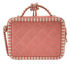 シャネル CHANEL CCフィグリースモールヴァニティバッグ A93342 27番台 ピンクｘホワイト SV金具 キャビアスキン レディース ショルダーバッグ