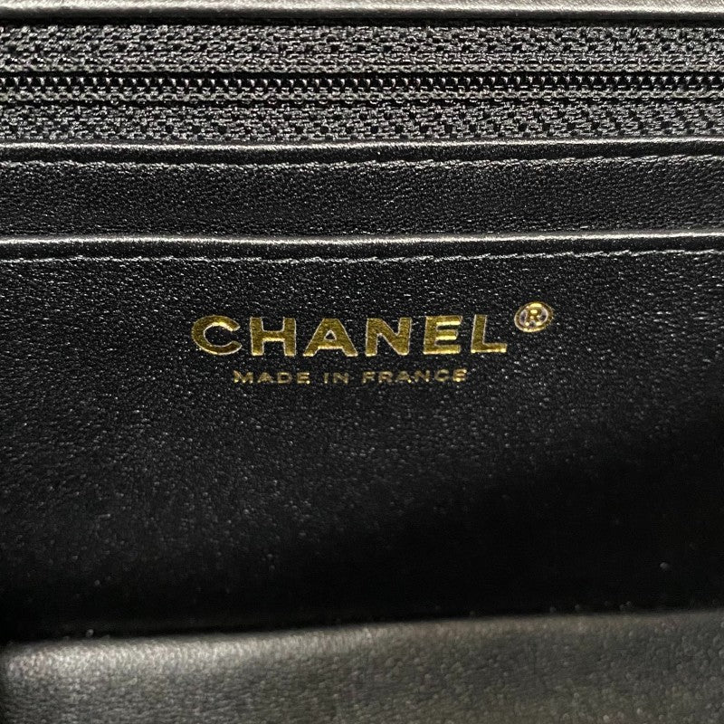 シャネル CHANEL 2.55 ミニハンドバッグ AS0874 ブラック ゴールド金具 エイジドカーフ レディース ショルダーバッグ