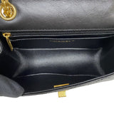 シャネル CHANEL 2.55 ミニハンドバッグ AS0874 ブラック ゴールド金具 エイジドカーフ レディース ショルダーバッグ