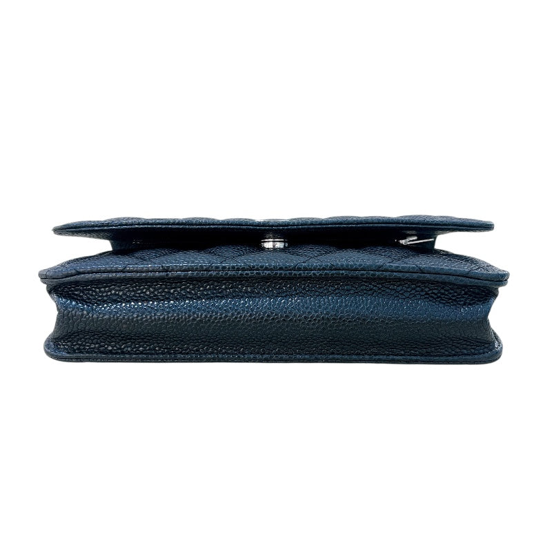 シャネル CHANEL マトラッセ チェーンウォレット AP0250 30番台 ブラック ゴールド金具 キャビアスキン レディース ショルダーバッグ