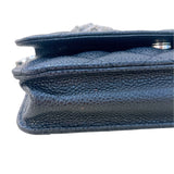 シャネル CHANEL マトラッセ チェーンウォレット AP0250 30番台 ブラック ゴールド金具 キャビアスキン レディース ショルダーバッグ