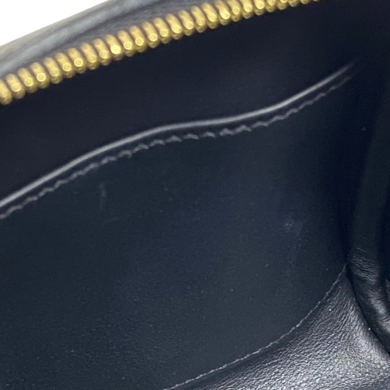 エルメス HERMES リンディミニ W刻 ブラック ゴールド金具 トリヨンクレマンス レディース ショルダーバッグ