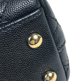 シャネル CHANEL ココハンドルXXS AS2215 ブラック　ゴールド金具 キャビアスキン レディース ショルダーバッグ