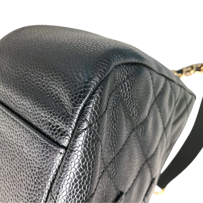 シャネル CHANEL ココマーク　セミショルダーバッグ A20993 ブラック キャビアスキン レディース ハンドバッグ