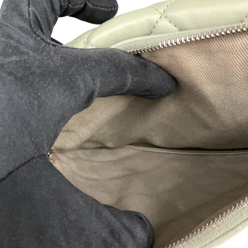シャネル CHANEL マトラッセ　スモールフラップバッグ セージ ラムスキン レディース ショルダーバッグ