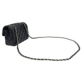 シャネル CHANEL マトラッセ スモールフラップ ブラック シルバー金具 キャビアスキン レディース ショルダーバッグ
