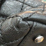シャネル CHANEL ココハンドル32 A92992 ブラック/シルバー金具 キャビアスキン レディース ハンドバッグ