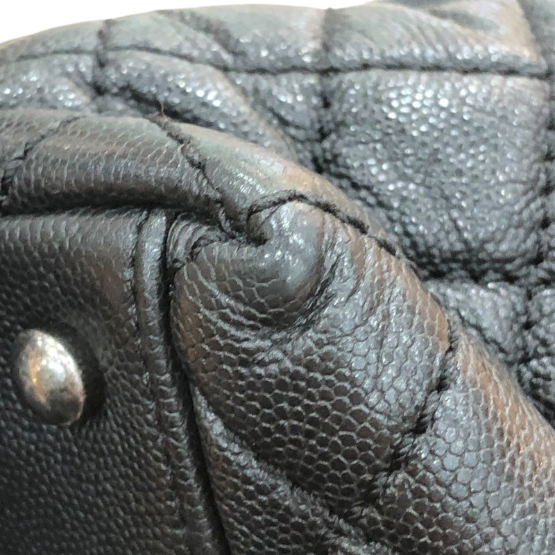 シャネル CHANEL ココハンドル32 A92992 ブラック/シルバー金具 キャビアスキン レディース ハンドバッグ