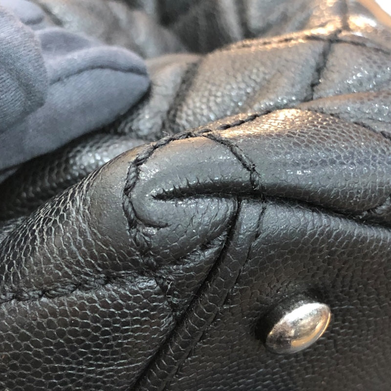 シャネル CHANEL ココハンドル32 A92992 ブラック/シルバー金具 キャビアスキン レディース ハンドバッグ