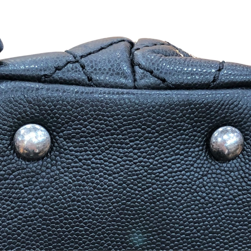 シャネル CHANEL ココハンドル32 A92992 ブラック/シルバー金具 キャビアスキン レディース ハンドバッグ