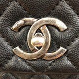 シャネル CHANEL ココハンドル32 A92992 ブラック/シルバー金具 キャビアスキン レディース ハンドバッグ