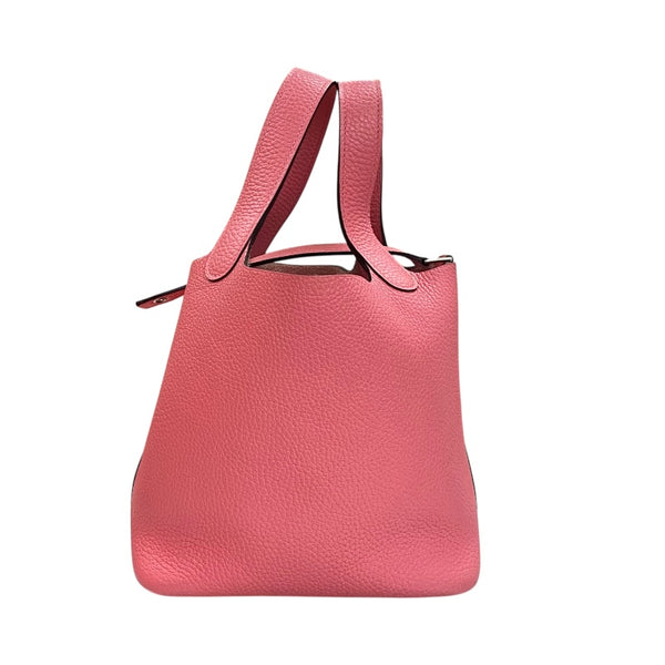 エルメス HERMES ピコタンロックPM A刻 ローズリップスティック シルバー金具 トリヨンクレマンス レディース ハンドバッグ