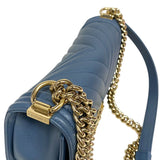 シャネル CHANEL ボーイシャネル25 A67086 25番台 ブルー ゴールド金具 キャビアスキン レディース ショルダーバッグ