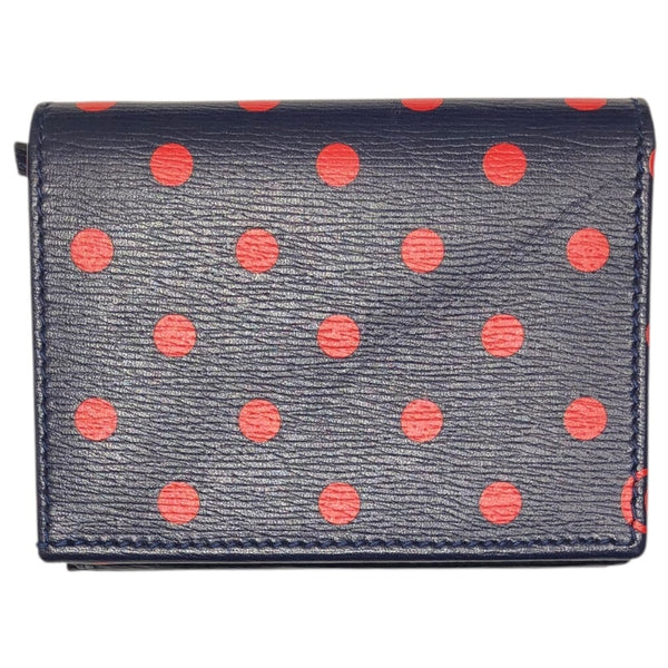 グッチ GUCCI ホースピット1955 カードケースウォレット 621887 ネイビー レザー レディース 二つ折り財布