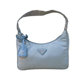 プラダ PRADA Re-Edition2000 ミニバッグ 1NE515 アイスブルー シルバー金具 ナイロン レディース ショルダーバッグ