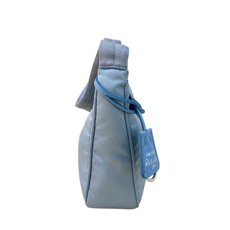 プラダ PRADA Re-Edition2000 ミニバッグ 1NE515 アイスブルー シルバー金具 ナイロン レディース ショルダーバッグ