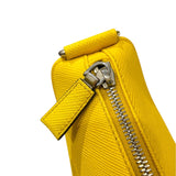 プラダ PRADA トライアングルショルダー 1NR015 イエロー レザー レディース ショルダーバッグ
