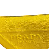 プラダ PRADA トライアングルショルダー 1NR015 イエロー レザー レディース ショルダーバッグ