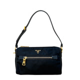 プラダ PRADA ナイロン セミショルダーバッグ ブラック ナイロン レディース ショルダーバッグ