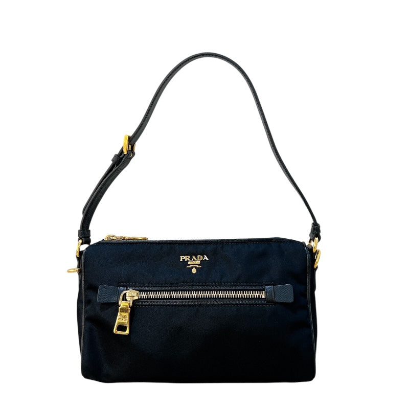 プラダ PRADA ナイロン セミショルダーバッグ ブラック ナイロン レディース ショルダーバッグ