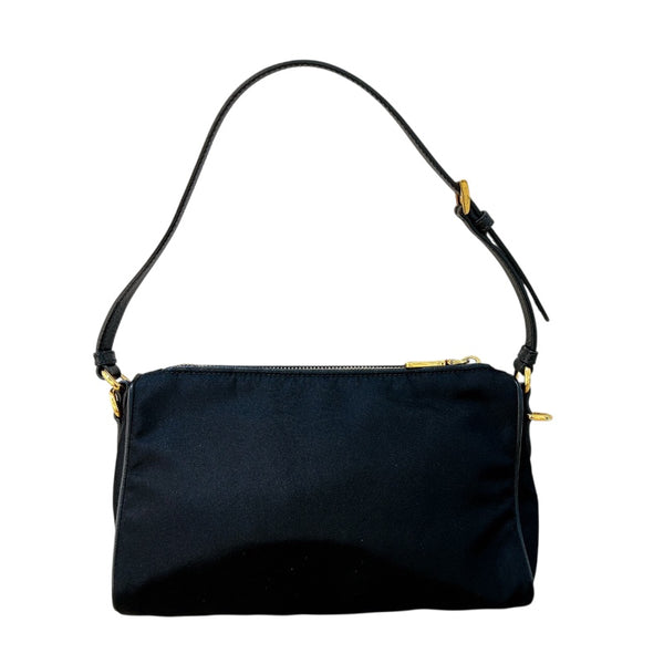 プラダ PRADA ナイロン セミショルダーバッグ ブラック ナイロン レディース ショルダーバッグ