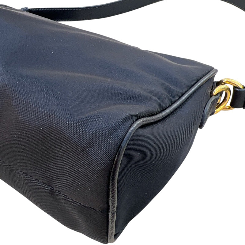 プラダ PRADA ナイロン セミショルダーバッグ ブラック ナイロン レディース ショルダーバッグ