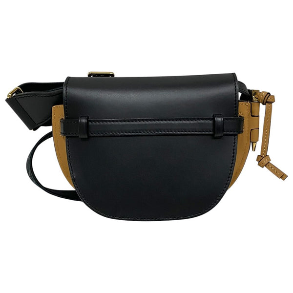 ロエベ LOEWE ゲートデュアル バッグ ミニ A650N46X25 ブラック×ウォームデザート カーフスキン レディース ショルダーバッグ