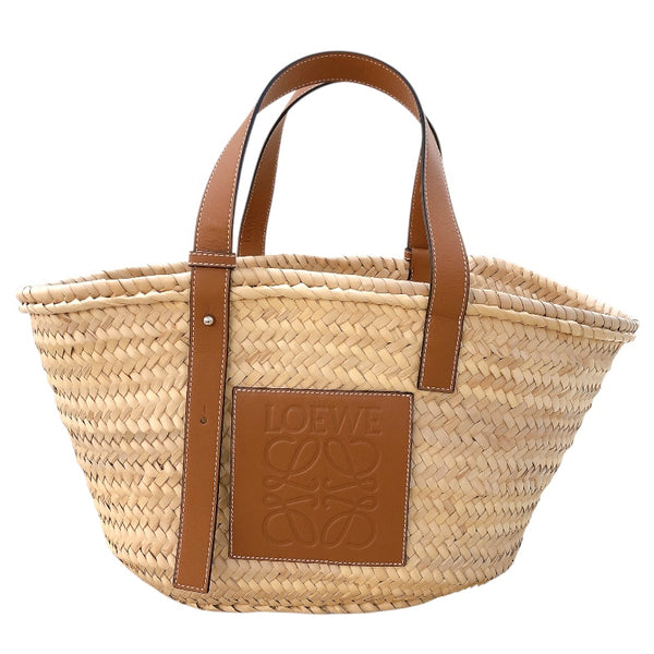 ロエベ LOEWE バケットラージ ナチュラル・タン ヤシの葉・カーフ レディース ハンドバッグ