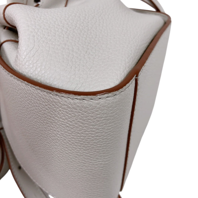 ロエベ LOEWE ハンモック ドローストリングスバッグ ミニ アイボリー カーフ レディース ショルダーバッグ