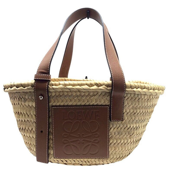 ロエベ LOEWE バケット スモール ナチュラル・タン ヤシの葉/カーフ レディース ハンドバッグ
