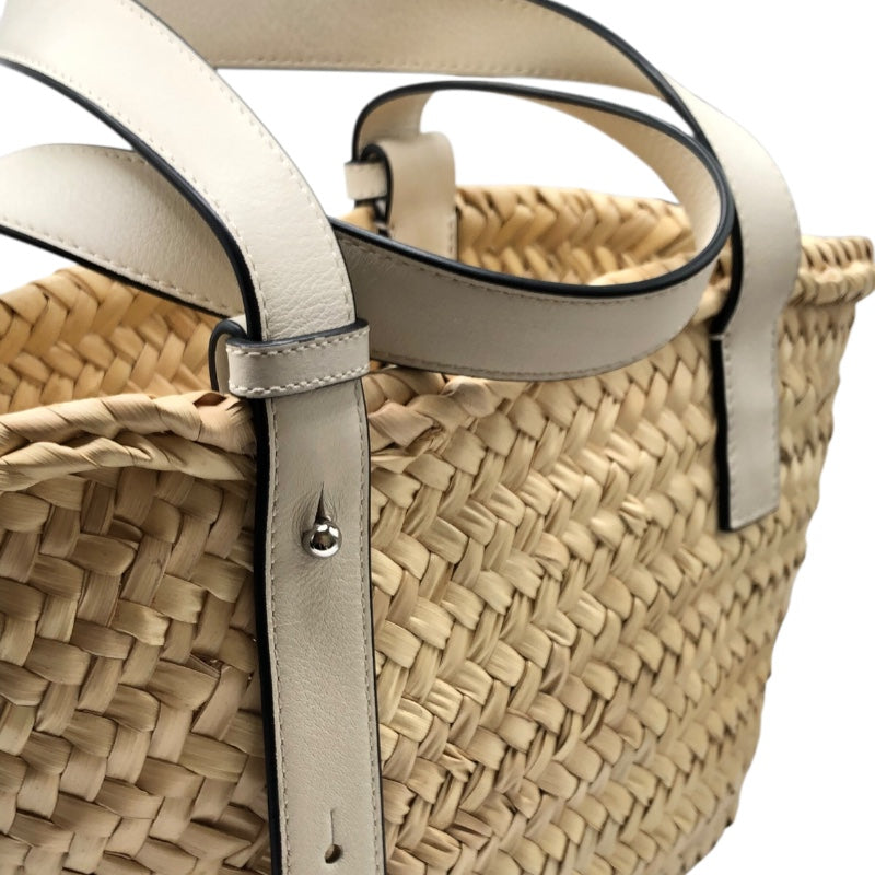ロエベ LOEWE バケット スモール a223s93x04 ナチュラル・ホワイト パームリーフ・カーフ レディース ハンドバッグ