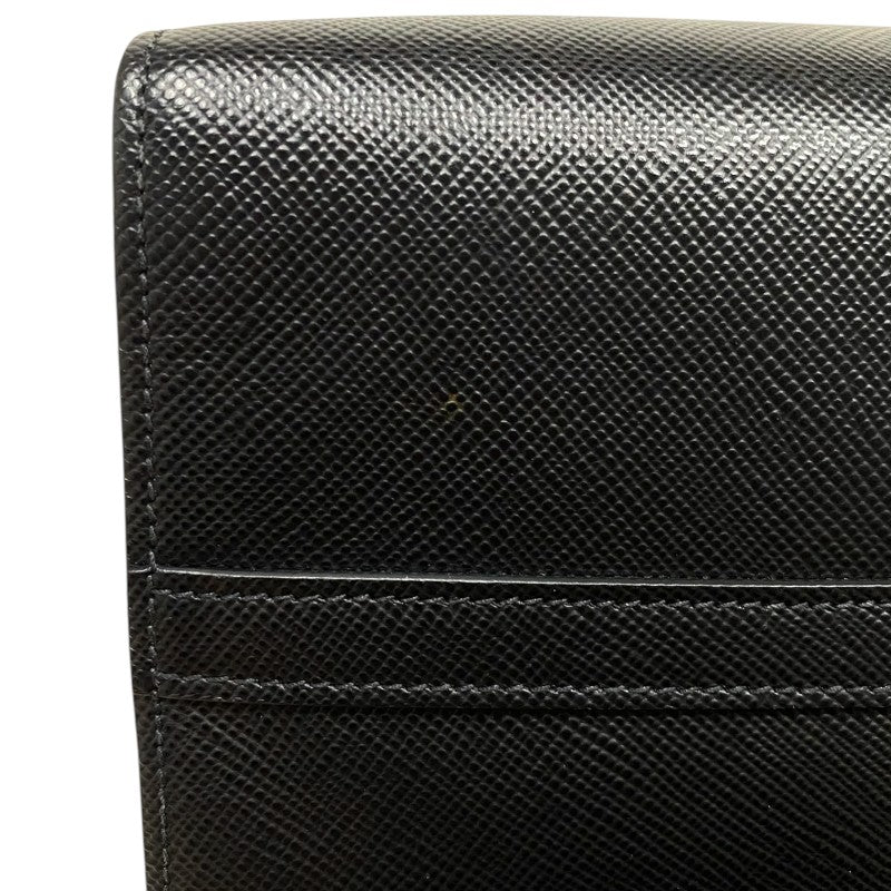 プラダ PRADA サフィアーノ モノクロームバッグ 1BA155 ブラック レディース ハンドバッグ ショルダーバッグ