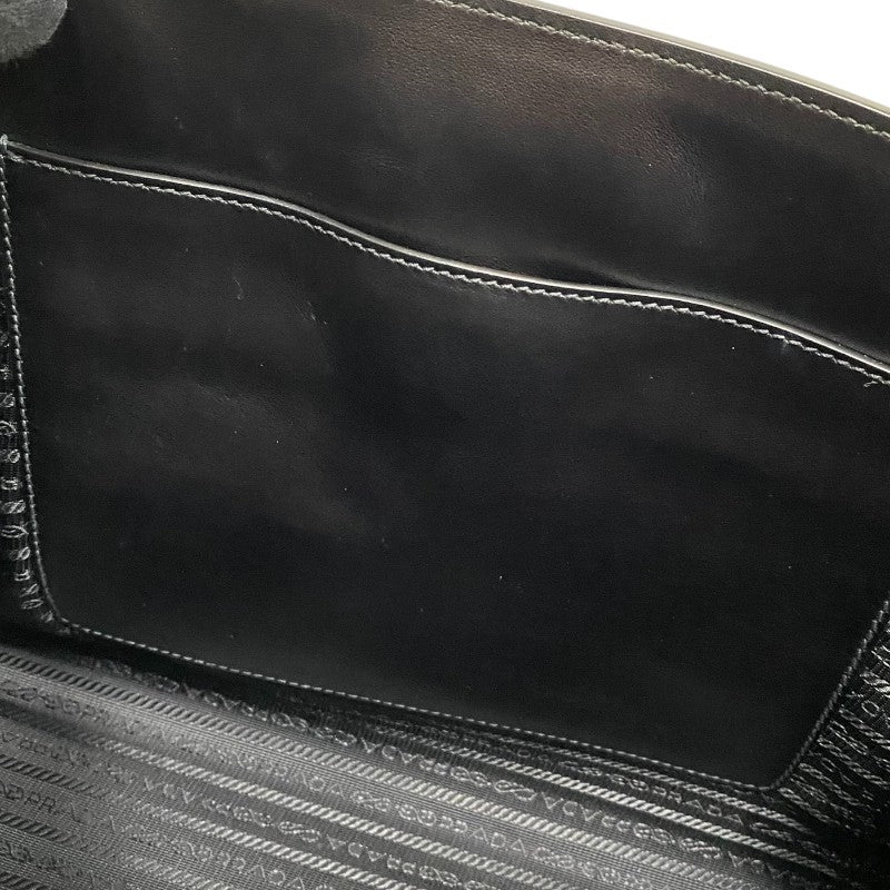プラダ PRADA サフィアーノ モノクロームバッグ 1BA155 ブラック レディース ハンドバッグ ショルダーバッグ
